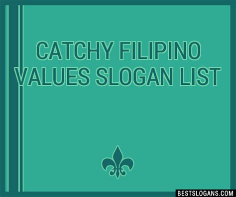slogan about filipino values|List of Famous Filipino Brand Slogans .